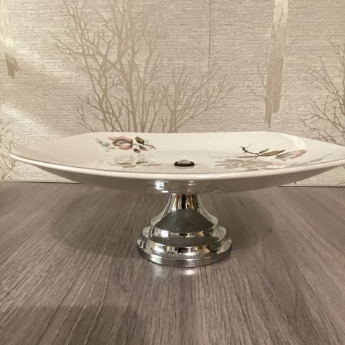 Vintage cake plate stand - plate,