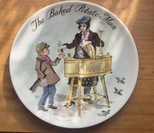 Wedgwood 1985 Baked Potato Man Plate John Finnie Street Sellers of London