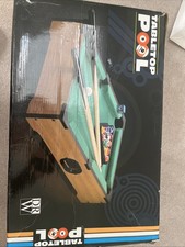 Wooden Tabletop Miniature Billiard Snooker Toy Mini Pool Table Set for Kids