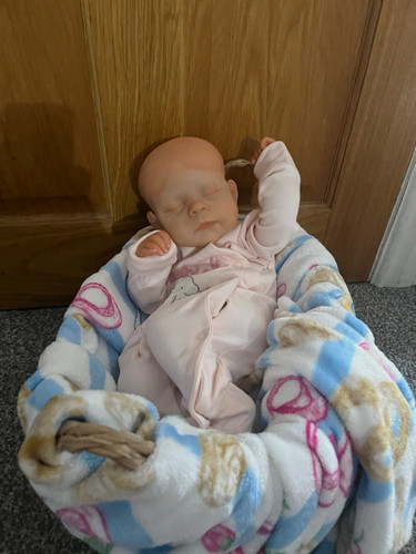 Reborn sleeping baby girl - reborn,