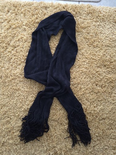 Ladies black winter - ladies, scarf