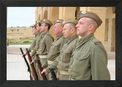 Soldiers framed wall - framed,