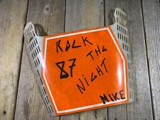 OLD SCHOOL BMX MX NUMBER PLATE ZERONINE SHAPED RACING BMX FREESTYLE BMX USED