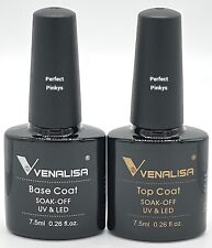 Venalisa Nail Base & No Wipe Top Coat Tempered Top Coat Gel Polish LED UV Colous