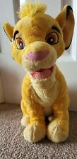 Disney Jumbo SIMBA Lion King Young Cub 12”  Plush Stuffed Animal From Pairs 