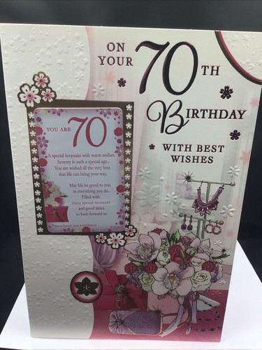 70th birthday card with - birthday,