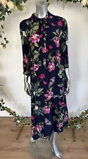 JOULES Valerie Maxi Dress Womens Size 6 & 8 10 Navy Floral Tie Neck NEW OB63