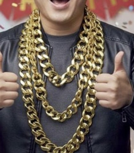 Men chunky gold color chain - men,