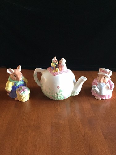 Ceramic tea set - ceramic, mice