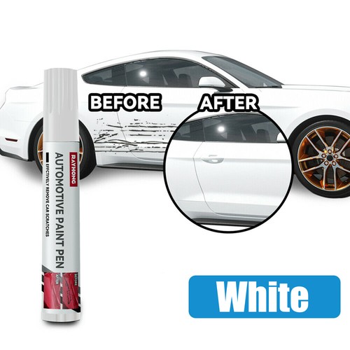 White car scratch repair - repair, paint