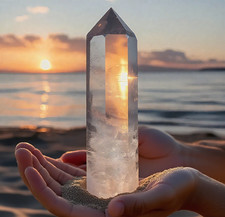 Natural Clear Quartz Tower
