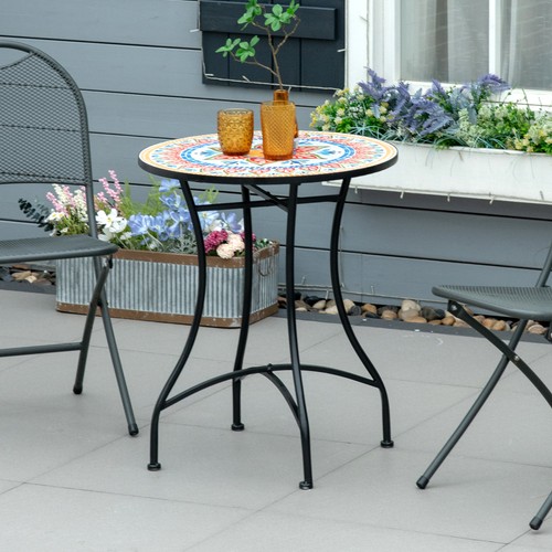 60cm mosaic round - bistro, table