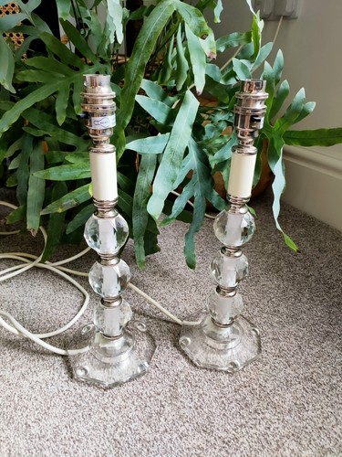 Table lamps crystal glass - lamps,