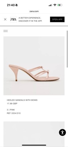 Zara pink heels - zara,