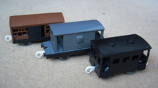 Tomy Tomica Spare Railway Carriages and Trucks x 3 ~ Clean