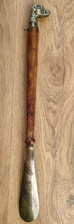 Shoe Horn Vintage Brass Dog