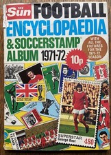 1971-72 The Sun FOOTBALL ENCYCLOPAEDIA & SOCCER STAMP ALBUM-Complete.