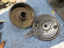 bsa wm20  exwd front wheel hub and brake plate