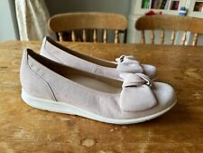 GABOR HOVERCRAFT PINK SUEDE LEATHER DOLLY SHOES UK 5. LOAFER SLIP ON TRAINERS BO