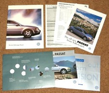 VW PASSAT Launch Brochure Pack 1996 - 3 Brochures & Price Lists inc VR5 Syncro  