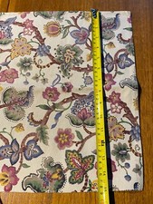 Vintage Printed Cotton Canvas Fabric 15" x 12" x 2 pieces