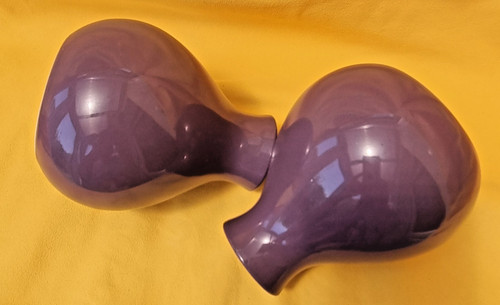 Purple ceramic bud - ceramic,