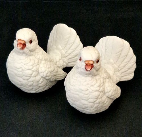 Vintage porcelain dove bird - vintage,