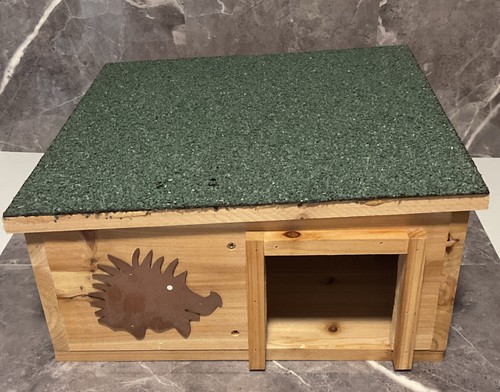 Wooden hedgehog house wood - house,