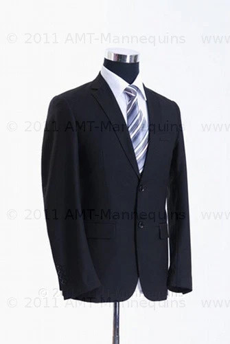 Black male pinnable mannequin - black,