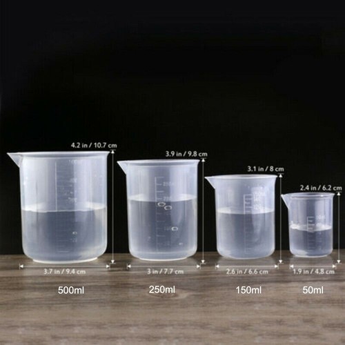 Plastic measuring beaker cup - plastic,