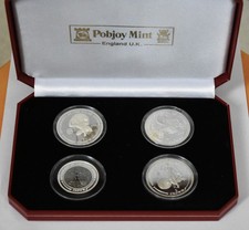 2001 Gibraltar Silver 4 Coin