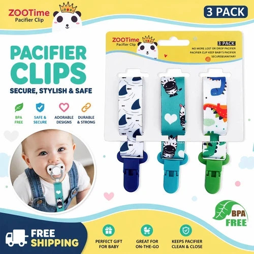Dummy clips baby boys girls - 3x,