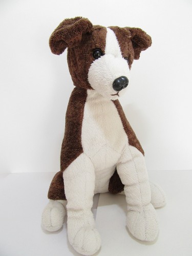 Washed brown white cream puppy - white,