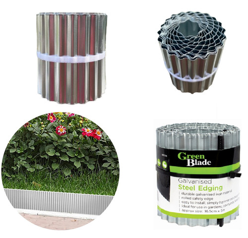 Garden lawn edging galvanised - lawn,