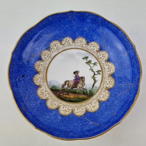 Antique 19thc meissen saucer - 19thc,