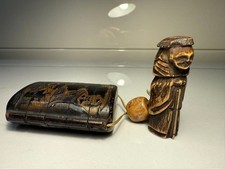 Inro Antique Edo Gold Makie