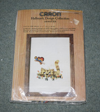 Vintage 1970s Mini Crewel