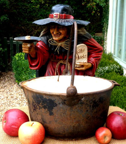 Antique cast iron cauldron - antique,