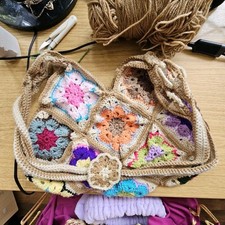 Vintage Thrifted Crochet Bag