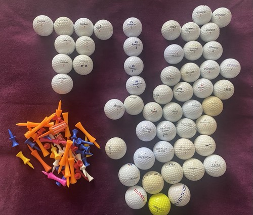Golf balls assorted used - balls, 52