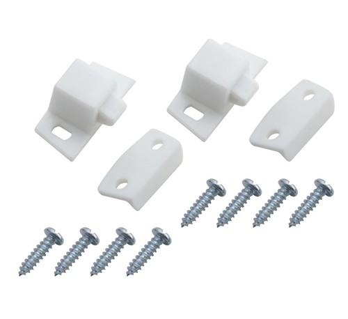 White cabinet catch 27mm - cabinet,