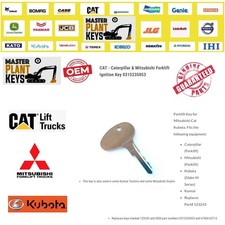 CAT 123243 - Caterpillar & Mitsubishi Forklift Ignition Master Key 0315235053