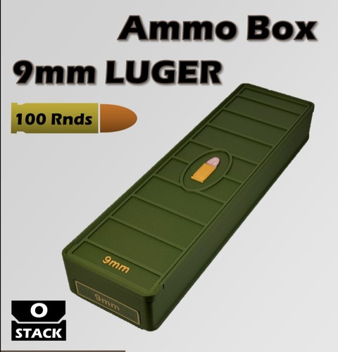 9mm ammo box 100 round - box, storage