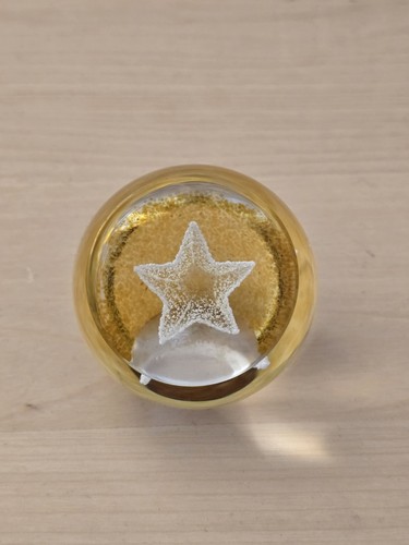 Caithness glass yellow star - glass,