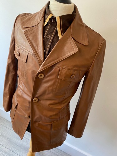 Vintage 70s brown - vintage, leather