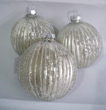 3x Gisela Graham Silver Glass