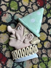 Vintage Resin Clown Bust Damaged
