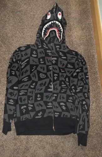 Bape shark black - full, zip