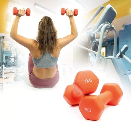 Neoprene dumbbells 3kg - x, 2