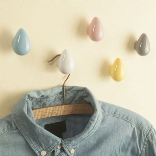 Ceramic hooks wall - hooks,